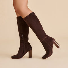 HUDSIN BOOTS MAHOGANY SUEDE