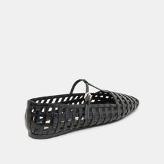 RAINS BALLET FLATS BLACK STELLA