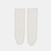 FLORAL LACE SLOUCH SOCKS WHITE