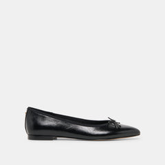 CELIO BALLET FLATS BLACK LEATHER