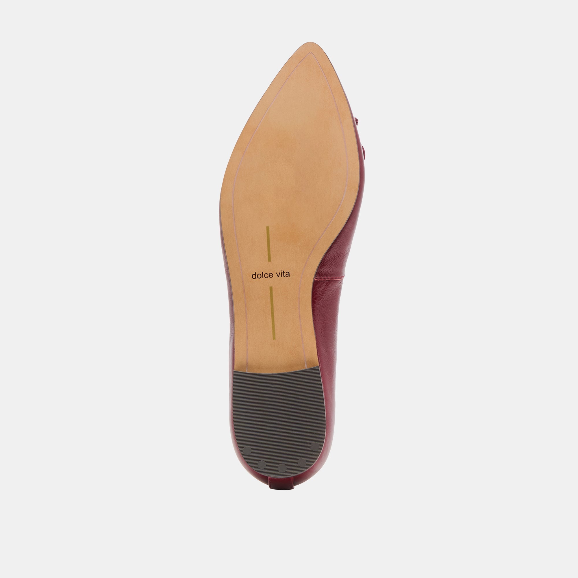 CELIO BALLET FLATS GARNET LEATHER