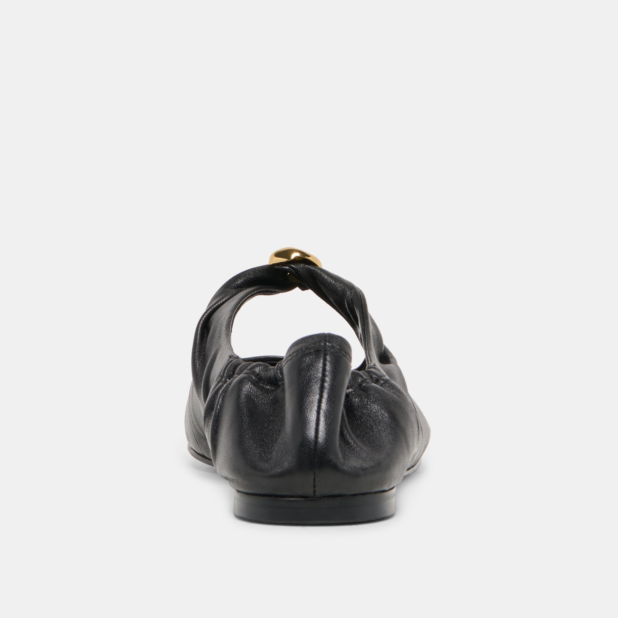 CORNEL FLATS BLACK LEATHER