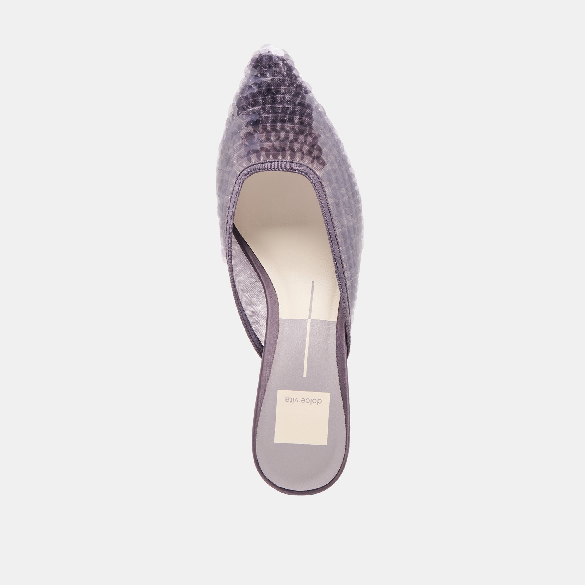 CLEO SEQUIN HEELS SMOKE SEQUIN