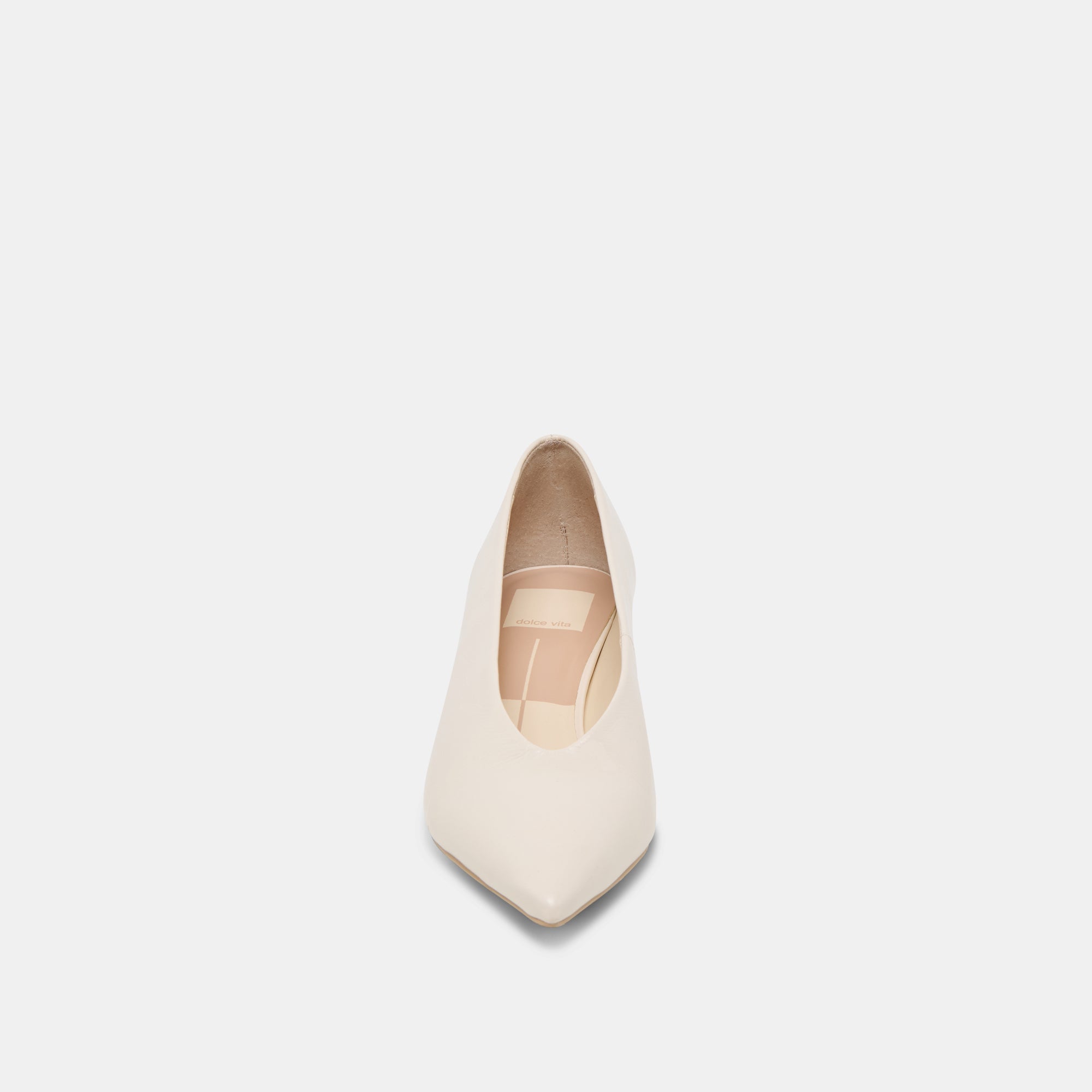 ALWYN HEELS BONE CRINKLE PATENT