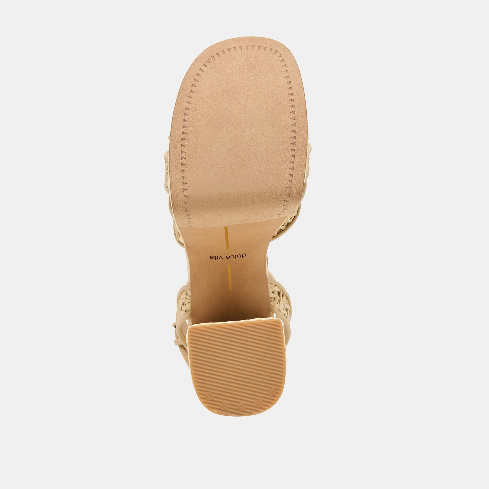 DANILA HEELS LT NATURAL CROSS HATCH RAFFIA