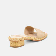 DIXI SANDALS CAMEL SUEDE