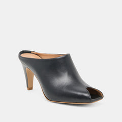 MERY HEELS BLACK LEATHER