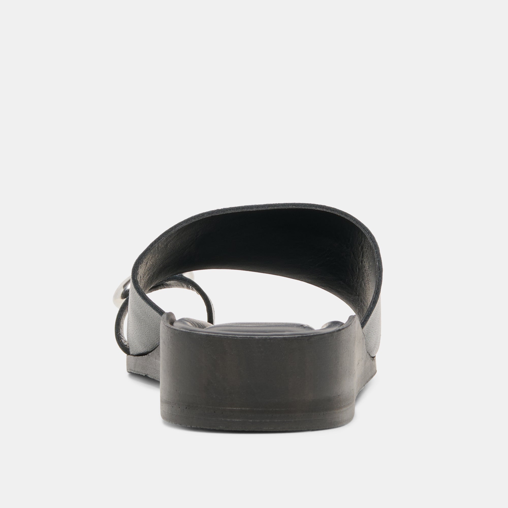 MOXY SANDALS BLACK LEATHER