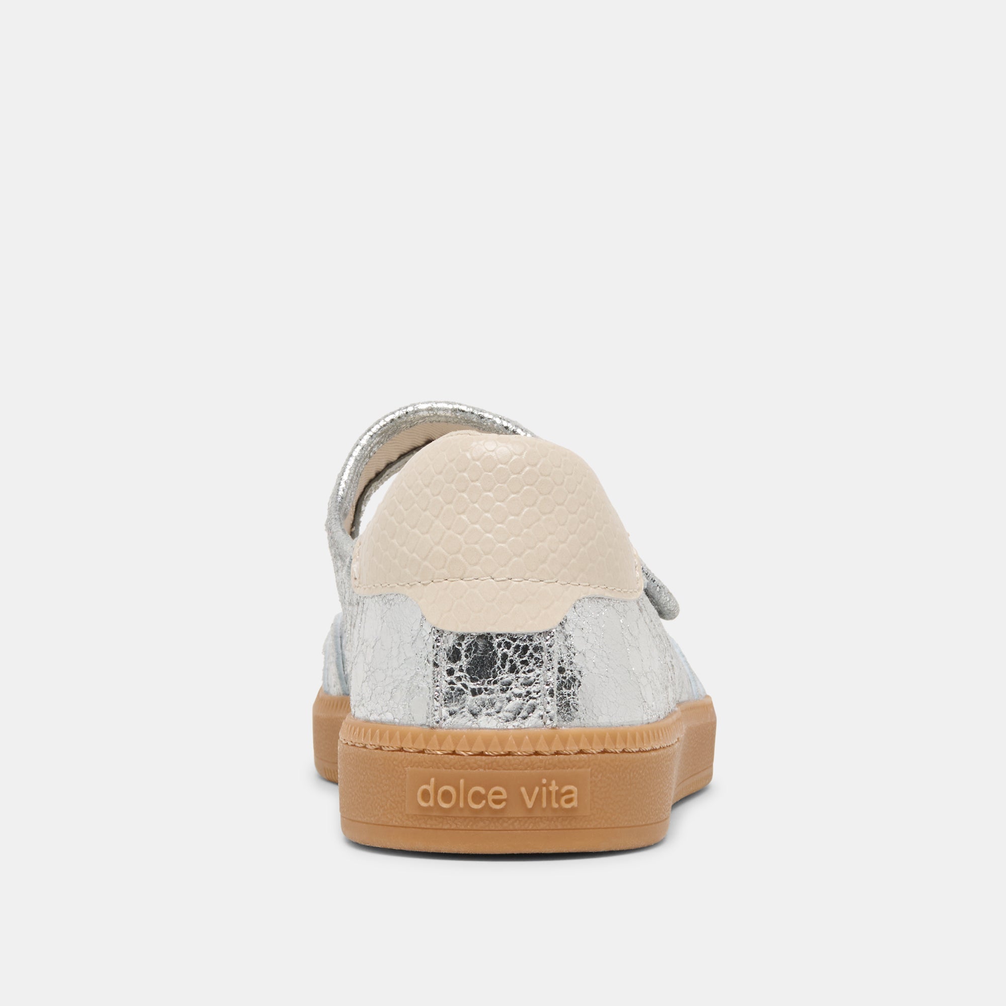 NANET SNEAKERS SILVER LEATHER