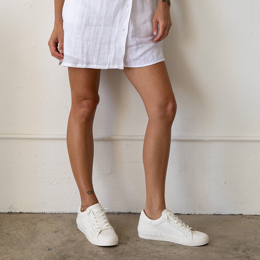 ZINA 360 SNEAKERS WHITE RECYCLED LEATHER
